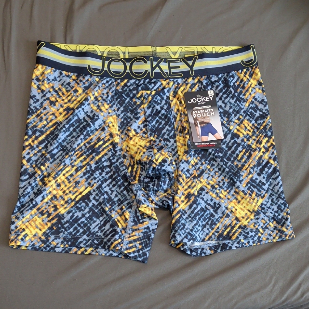 Jockey Sport® Stability Pouch Microfiber Boxer Brief - Size L ( 36"-38")